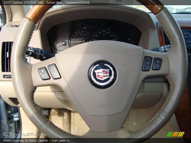 Sunset Blue / Cashmere/Cocoa 2007 Cadillac STS 4 V6 AWD
