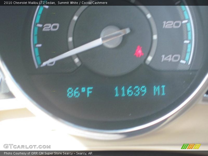 Summit White / Cocoa/Cashmere 2010 Chevrolet Malibu LTZ Sedan