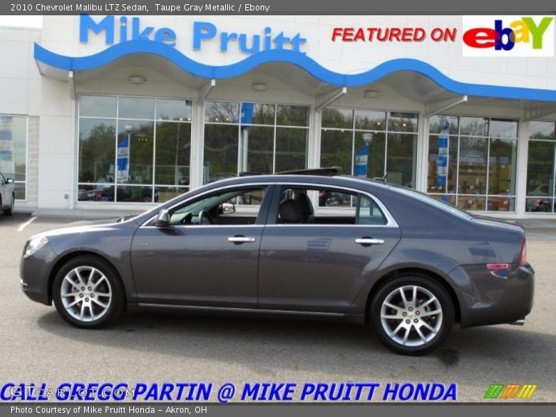 Taupe Gray Metallic / Ebony 2010 Chevrolet Malibu LTZ Sedan