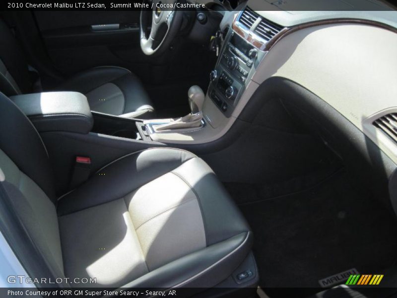 Summit White / Cocoa/Cashmere 2010 Chevrolet Malibu LTZ Sedan