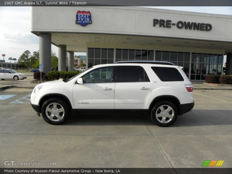 Summit White / Titanium 2007 GMC Acadia SLT