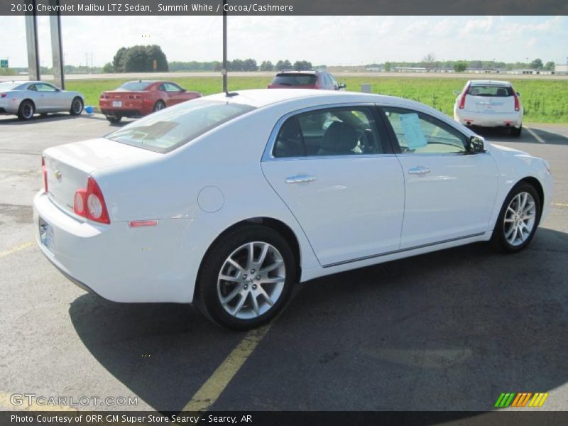 Summit White / Cocoa/Cashmere 2010 Chevrolet Malibu LTZ Sedan
