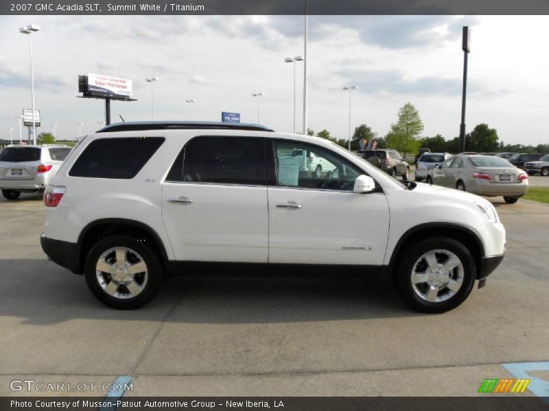 Summit White / Titanium 2007 GMC Acadia SLT