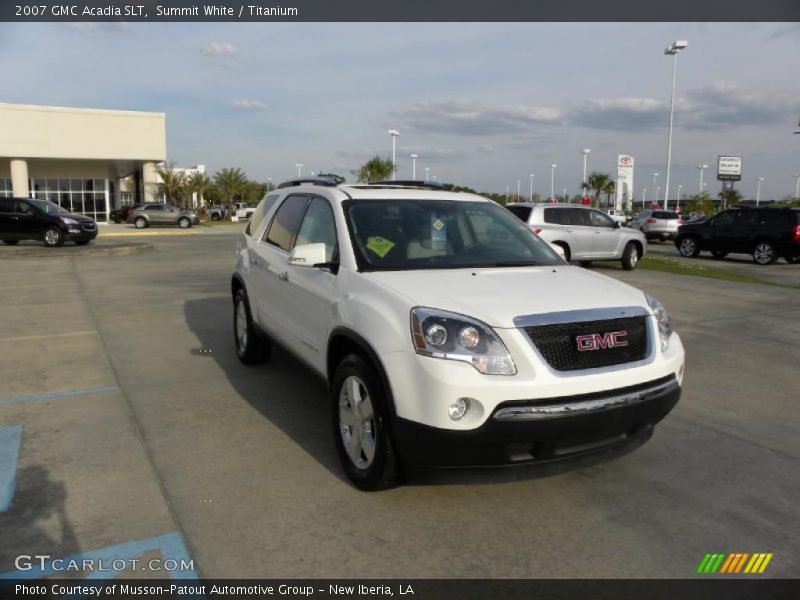 Summit White / Titanium 2007 GMC Acadia SLT