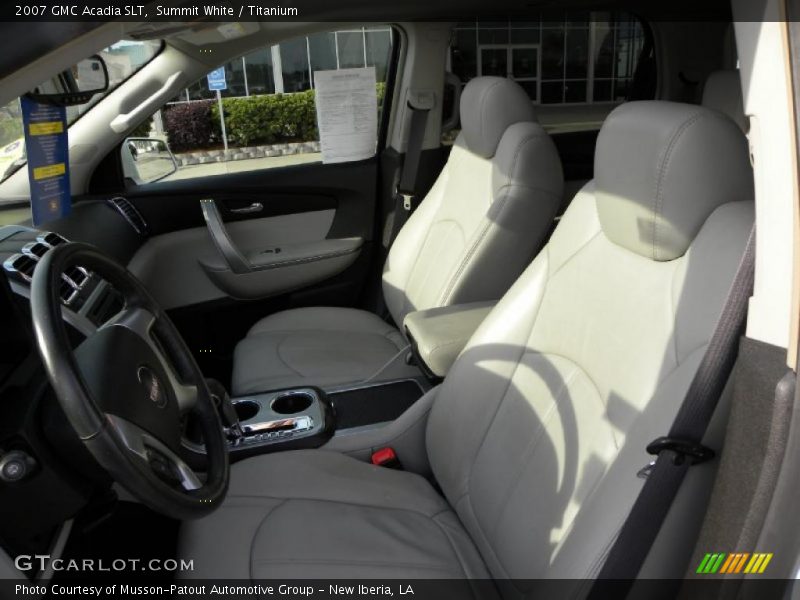 Summit White / Titanium 2007 GMC Acadia SLT