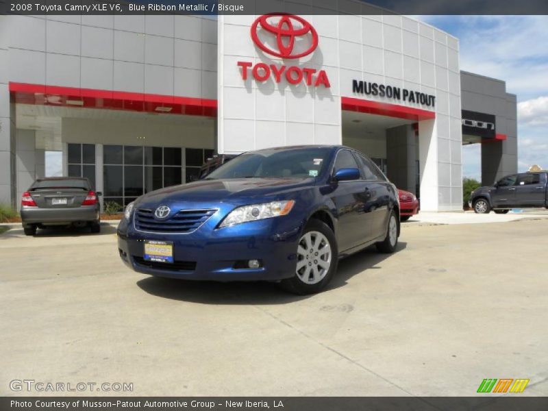 Blue Ribbon Metallic / Bisque 2008 Toyota Camry XLE V6