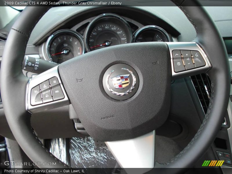 Thunder Gray ChromaFlair / Ebony 2009 Cadillac CTS 4 AWD Sedan