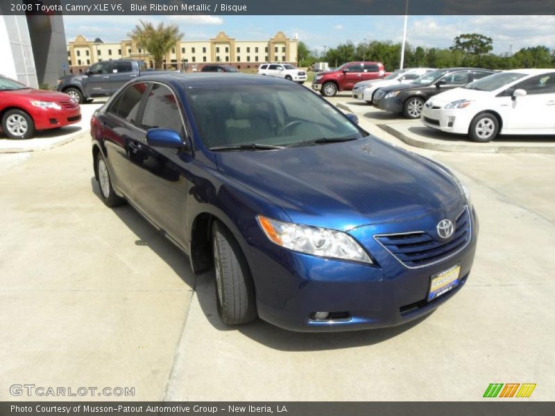Blue Ribbon Metallic / Bisque 2008 Toyota Camry XLE V6