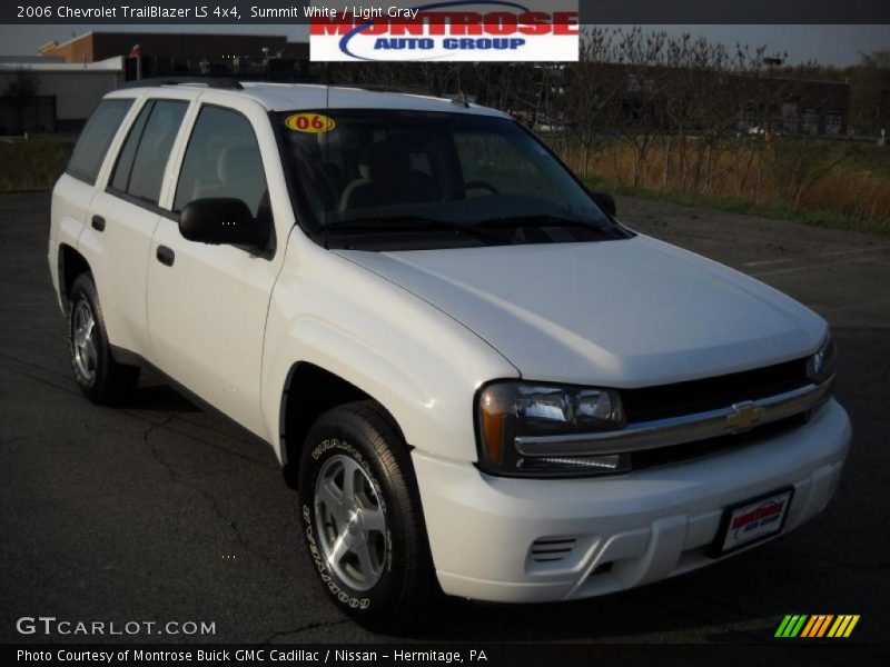 Summit White / Light Gray 2006 Chevrolet TrailBlazer LS 4x4