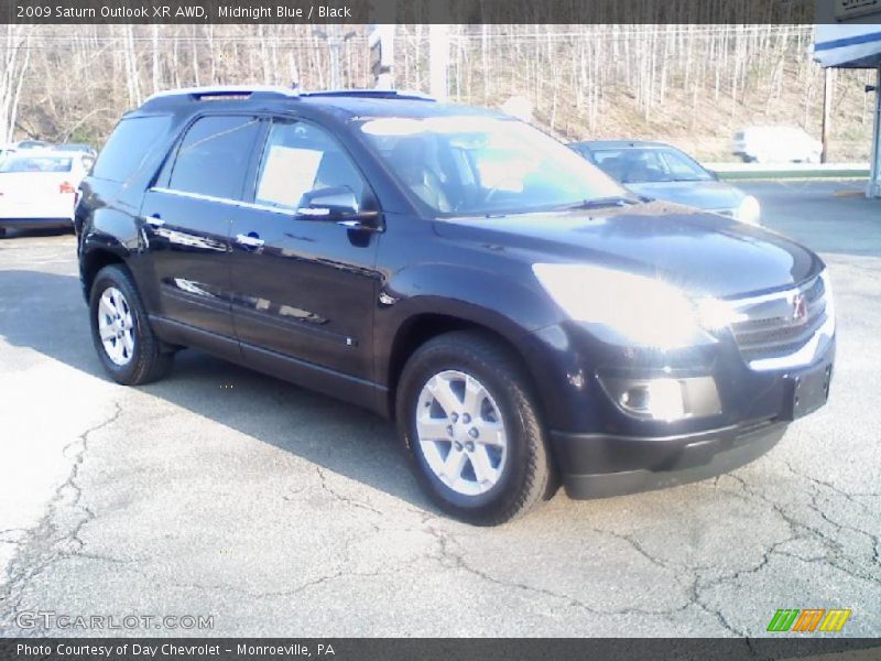 Midnight Blue / Black 2009 Saturn Outlook XR AWD