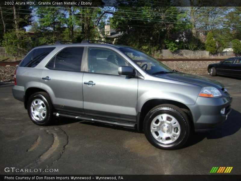 Granite Green Metallic / Ebony 2002 Acura MDX