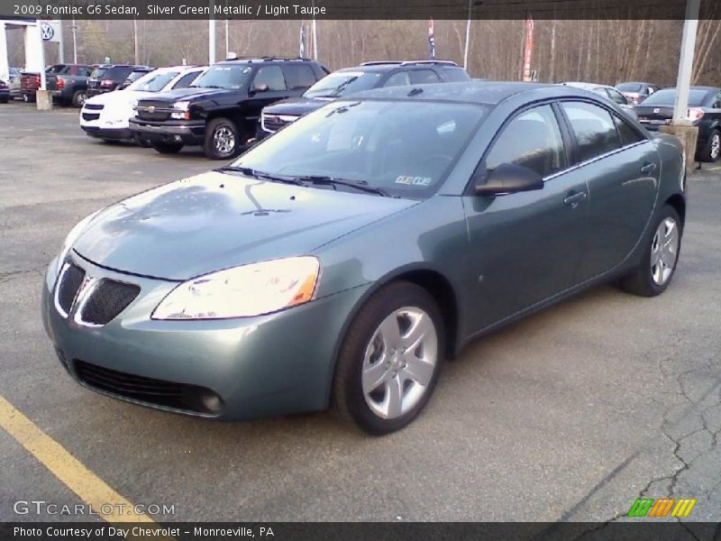 Silver Green Metallic / Light Taupe 2009 Pontiac G6 Sedan