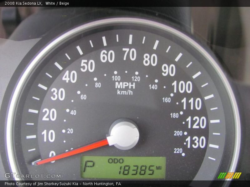 White / Beige 2008 Kia Sedona LX