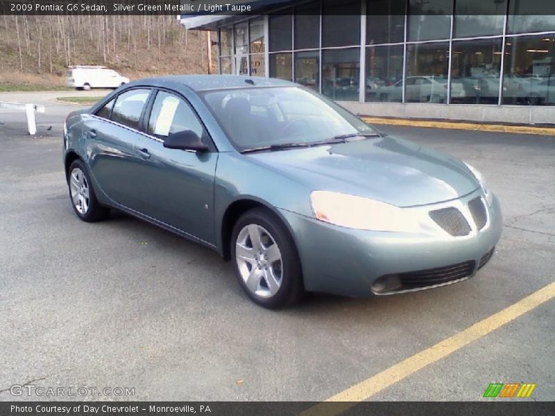 Silver Green Metallic / Light Taupe 2009 Pontiac G6 Sedan