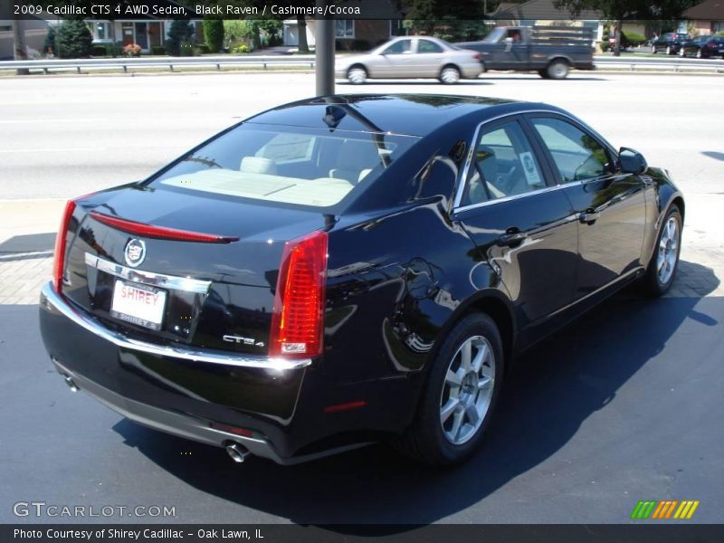 Black Raven / Cashmere/Cocoa 2009 Cadillac CTS 4 AWD Sedan