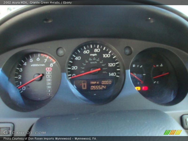 Granite Green Metallic / Ebony 2002 Acura MDX