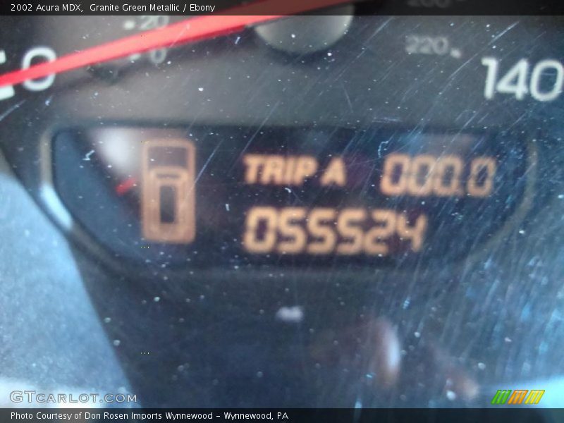 Granite Green Metallic / Ebony 2002 Acura MDX