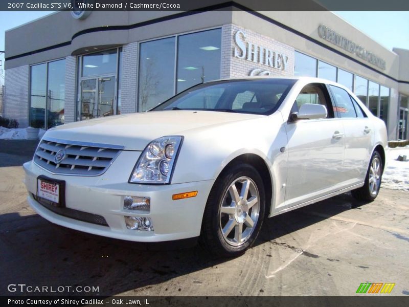 White Diamond / Cashmere/Cocoa 2007 Cadillac STS V6