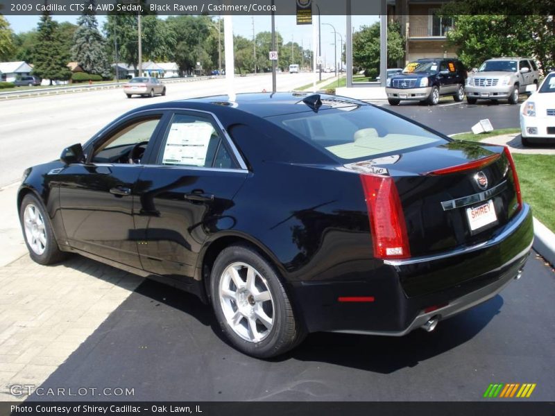 Black Raven / Cashmere/Cocoa 2009 Cadillac CTS 4 AWD Sedan