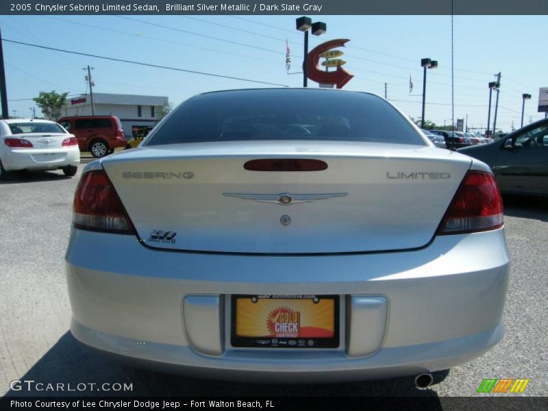 Brilliant Silver Metallic / Dark Slate Gray 2005 Chrysler Sebring Limited Sedan