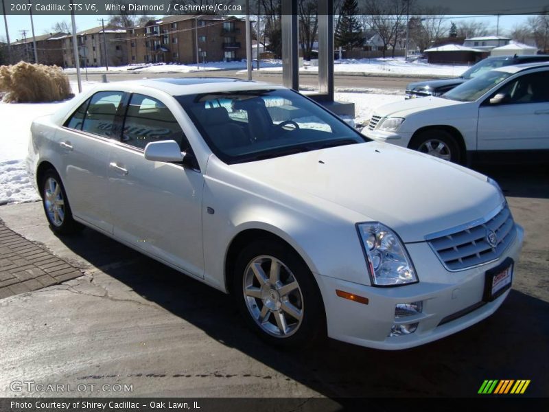 White Diamond / Cashmere/Cocoa 2007 Cadillac STS V6