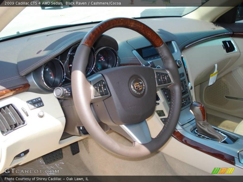 Black Raven / Cashmere/Cocoa 2009 Cadillac CTS 4 AWD Sedan