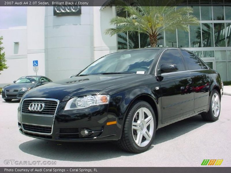 Brilliant Black / Ebony 2007 Audi A4 2.0T Sedan
