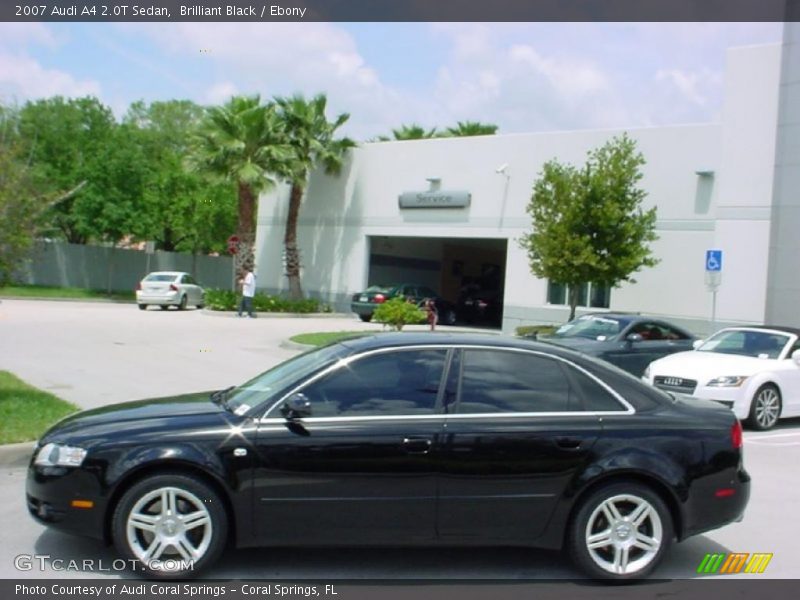 Brilliant Black / Ebony 2007 Audi A4 2.0T Sedan