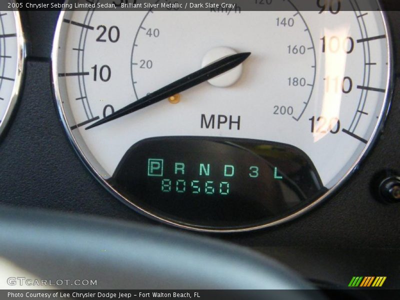Brilliant Silver Metallic / Dark Slate Gray 2005 Chrysler Sebring Limited Sedan