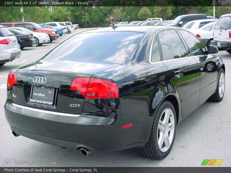 Brilliant Black / Ebony 2007 Audi A4 2.0T Sedan