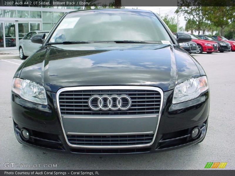 Brilliant Black / Ebony 2007 Audi A4 2.0T Sedan