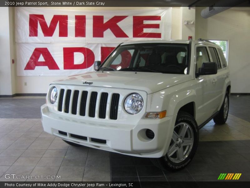 Stone White / Dark Slate Gray 2010 Jeep Patriot Sport