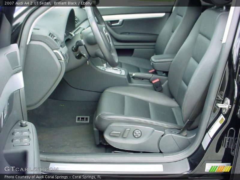 Brilliant Black / Ebony 2007 Audi A4 2.0T Sedan