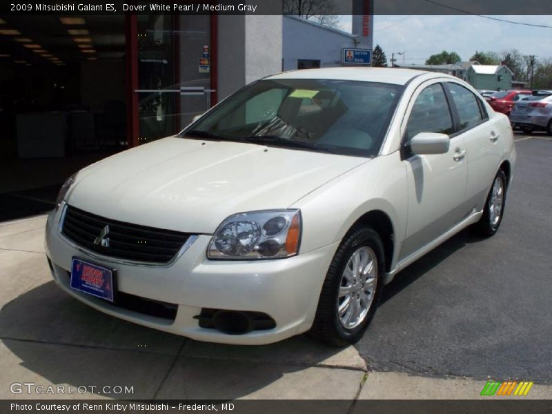 Dover White Pearl / Medium Gray 2009 Mitsubishi Galant ES