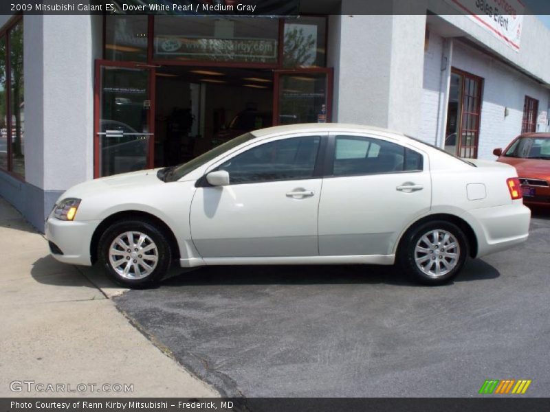 Dover White Pearl / Medium Gray 2009 Mitsubishi Galant ES