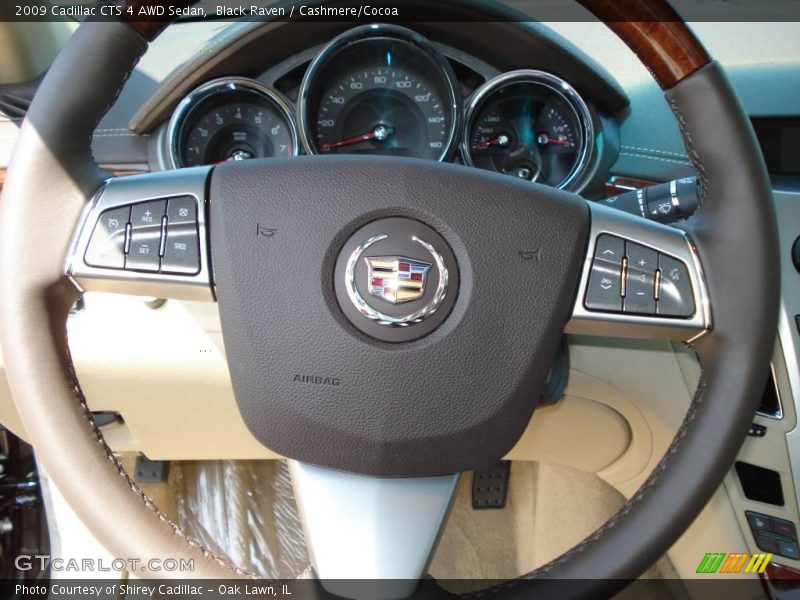 Black Raven / Cashmere/Cocoa 2009 Cadillac CTS 4 AWD Sedan
