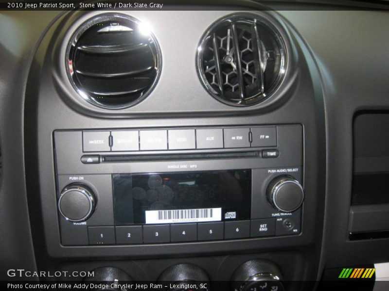 Stone White / Dark Slate Gray 2010 Jeep Patriot Sport