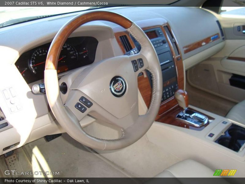 White Diamond / Cashmere/Cocoa 2007 Cadillac STS V6