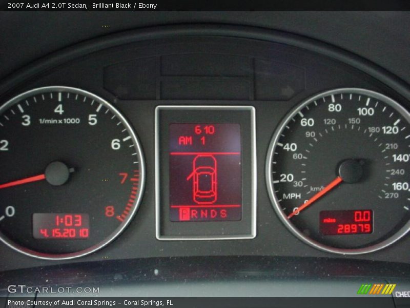 Brilliant Black / Ebony 2007 Audi A4 2.0T Sedan