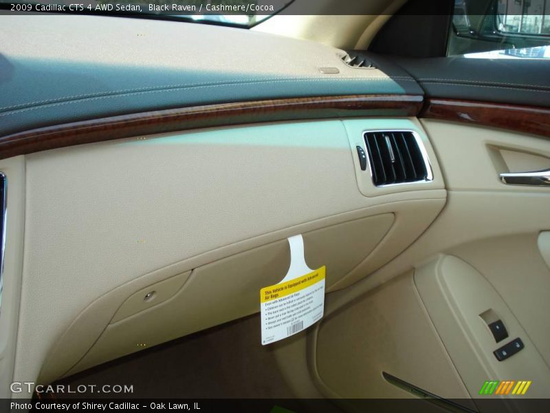 Black Raven / Cashmere/Cocoa 2009 Cadillac CTS 4 AWD Sedan