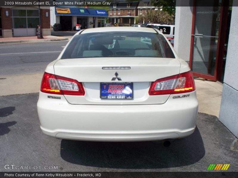 Dover White Pearl / Medium Gray 2009 Mitsubishi Galant ES