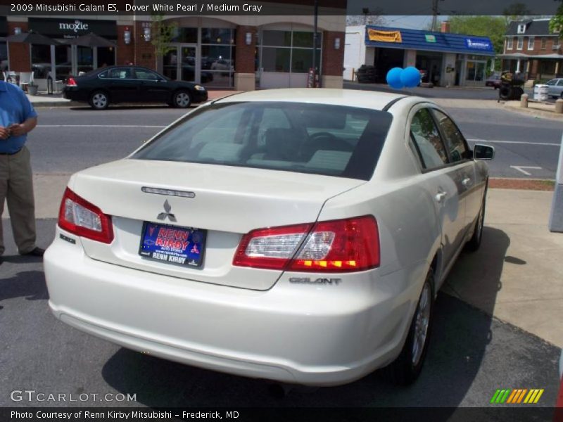 Dover White Pearl / Medium Gray 2009 Mitsubishi Galant ES