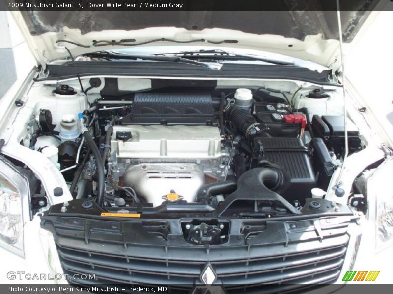 Dover White Pearl / Medium Gray 2009 Mitsubishi Galant ES