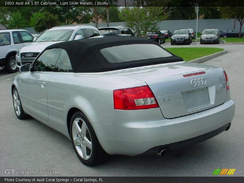 Light Silver Metallic / Ebony 2003 Audi A4 1.8T Cabriolet