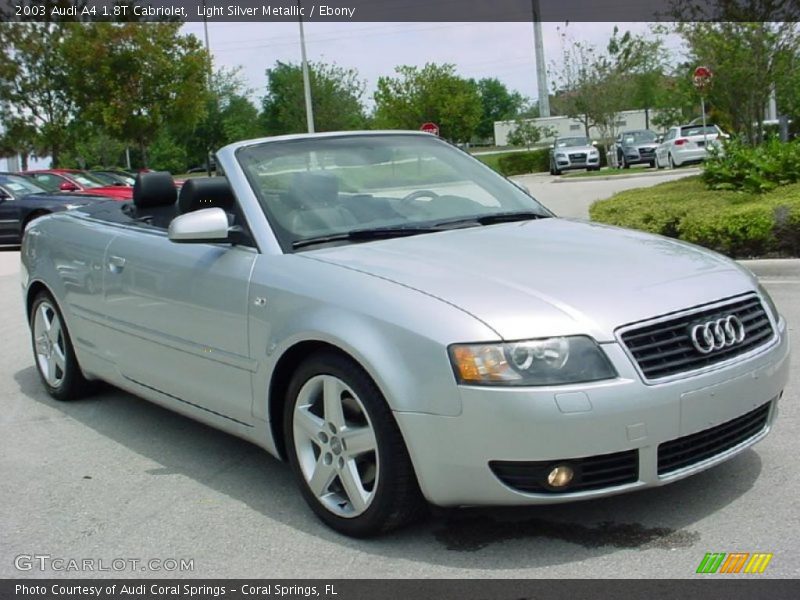 Light Silver Metallic / Ebony 2003 Audi A4 1.8T Cabriolet