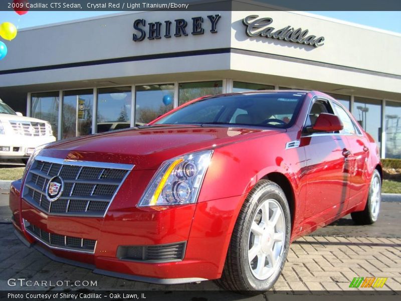 Crystal Red / Light Titanium/Ebony 2009 Cadillac CTS Sedan