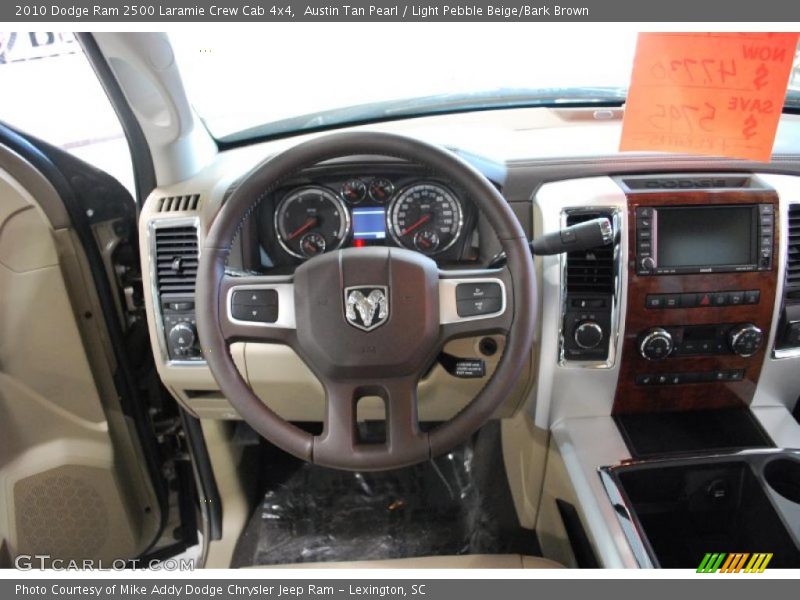 Austin Tan Pearl / Light Pebble Beige/Bark Brown 2010 Dodge Ram 2500 Laramie Crew Cab 4x4