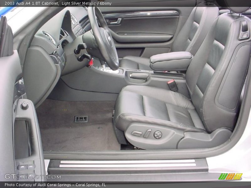 Light Silver Metallic / Ebony 2003 Audi A4 1.8T Cabriolet
