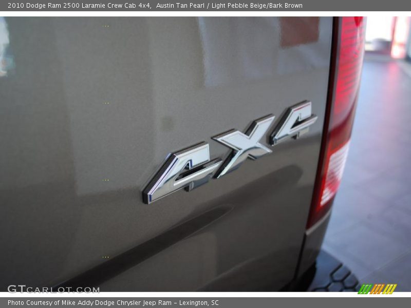 Austin Tan Pearl / Light Pebble Beige/Bark Brown 2010 Dodge Ram 2500 Laramie Crew Cab 4x4