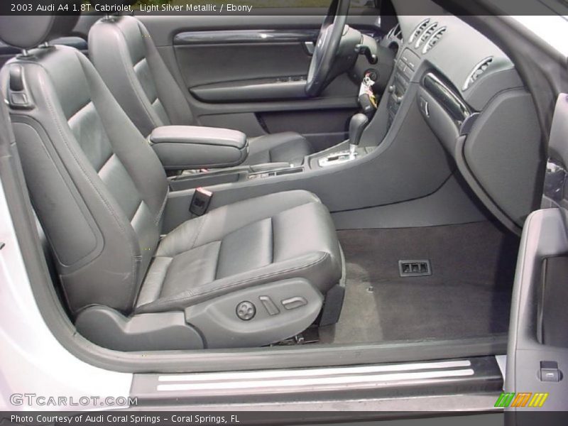 Light Silver Metallic / Ebony 2003 Audi A4 1.8T Cabriolet